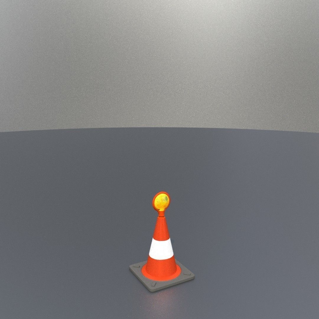 Traffic Cones All Sizes 3D Model Collection_77