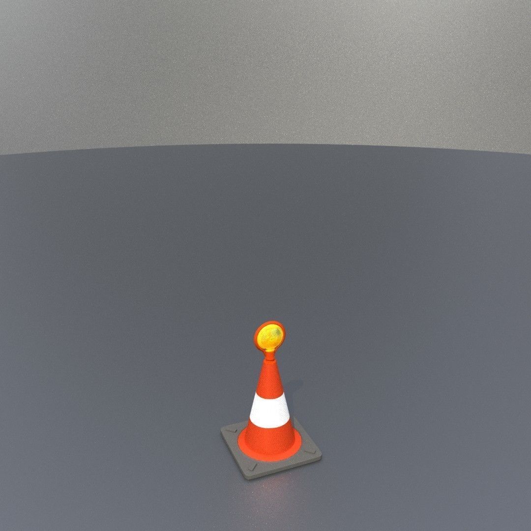 Traffic Cones All Sizes 3D Model Collection_99