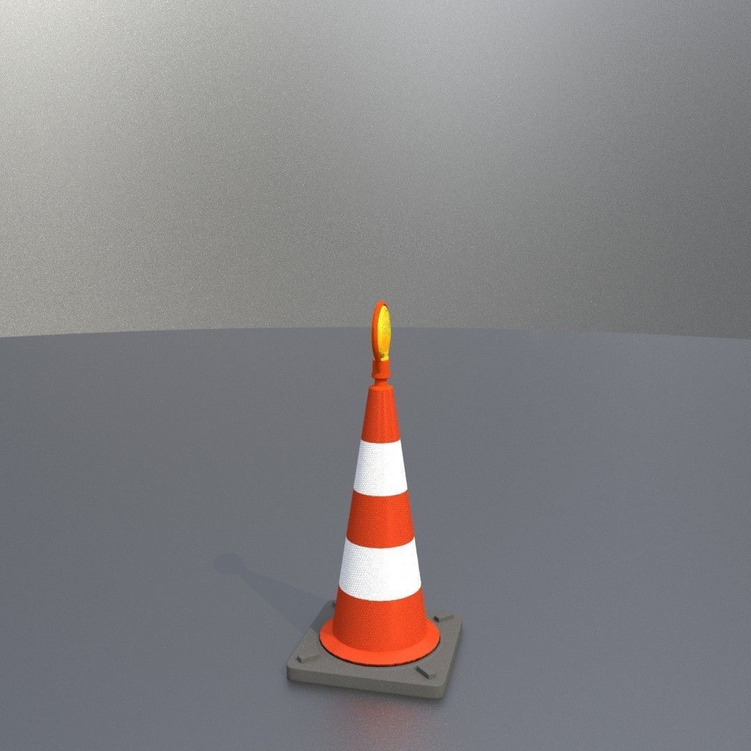 Traffic Cones All Sizes 3D Model Collection_128