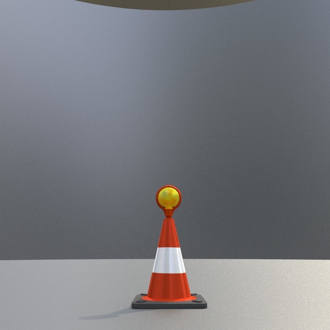 Traffic Cones All Sizes 3D Model Collection_90
