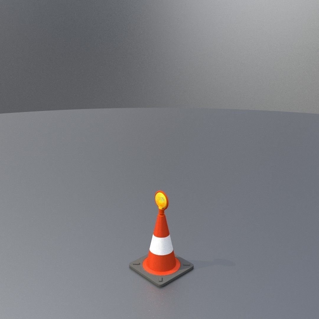 Traffic Cones All Sizes 3D Model Collection_82