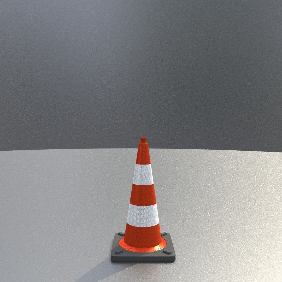 Traffic Cones All Sizes 3D Model Collection_3