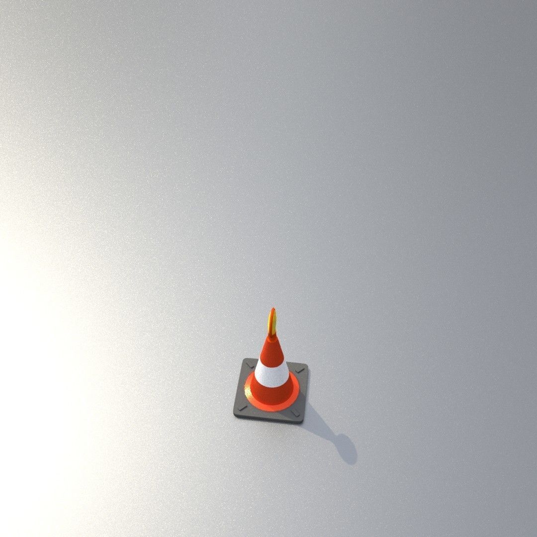 Traffic Cones All Sizes 3D Model Collection_106