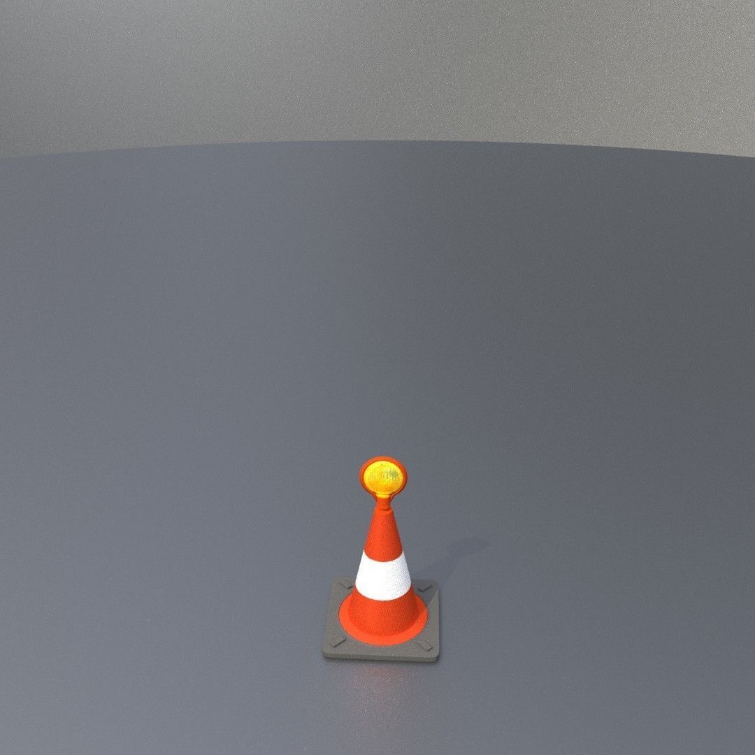 Traffic Cones All Sizes 3D Model Collection_101