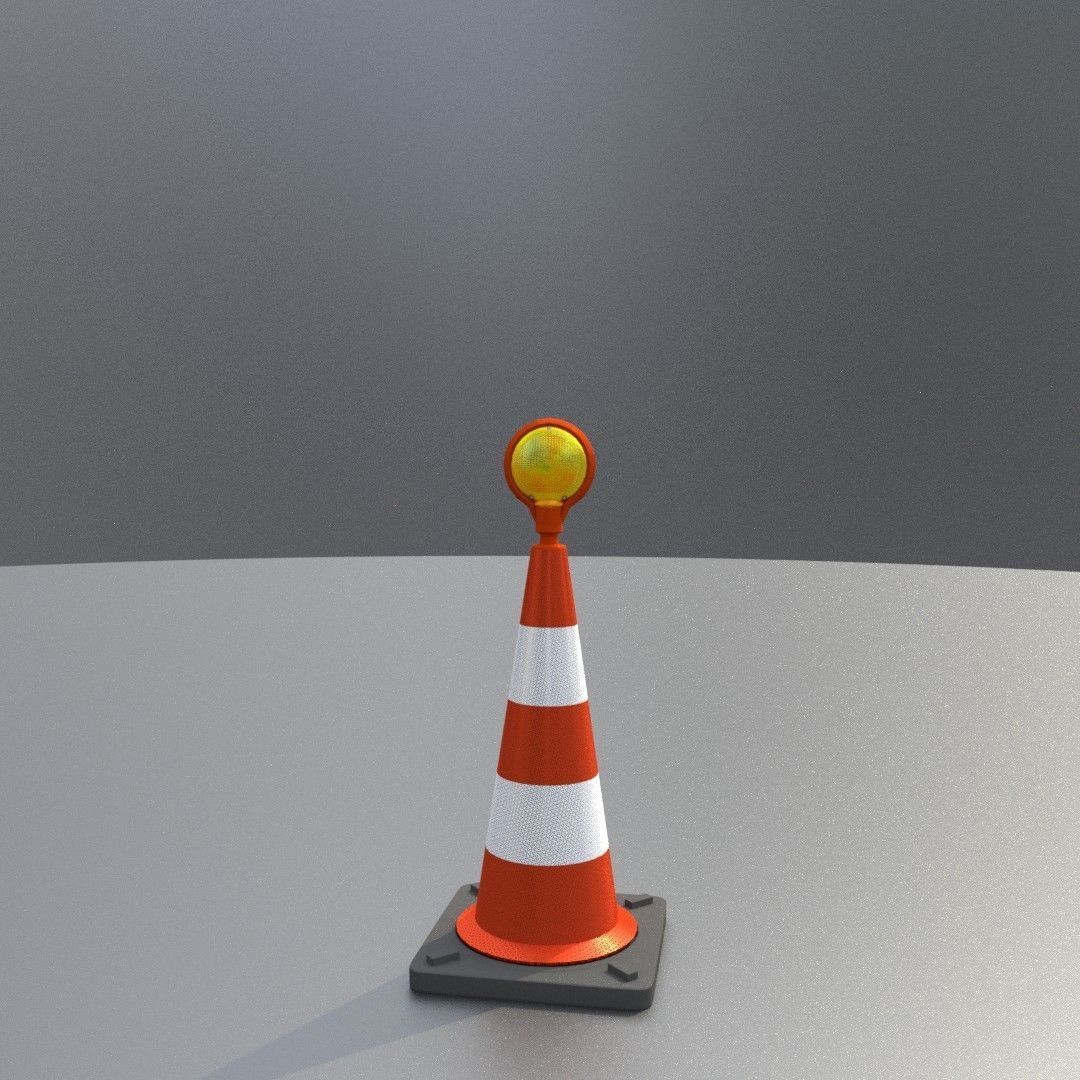 Traffic Cones All Sizes 3D Model Collection_120