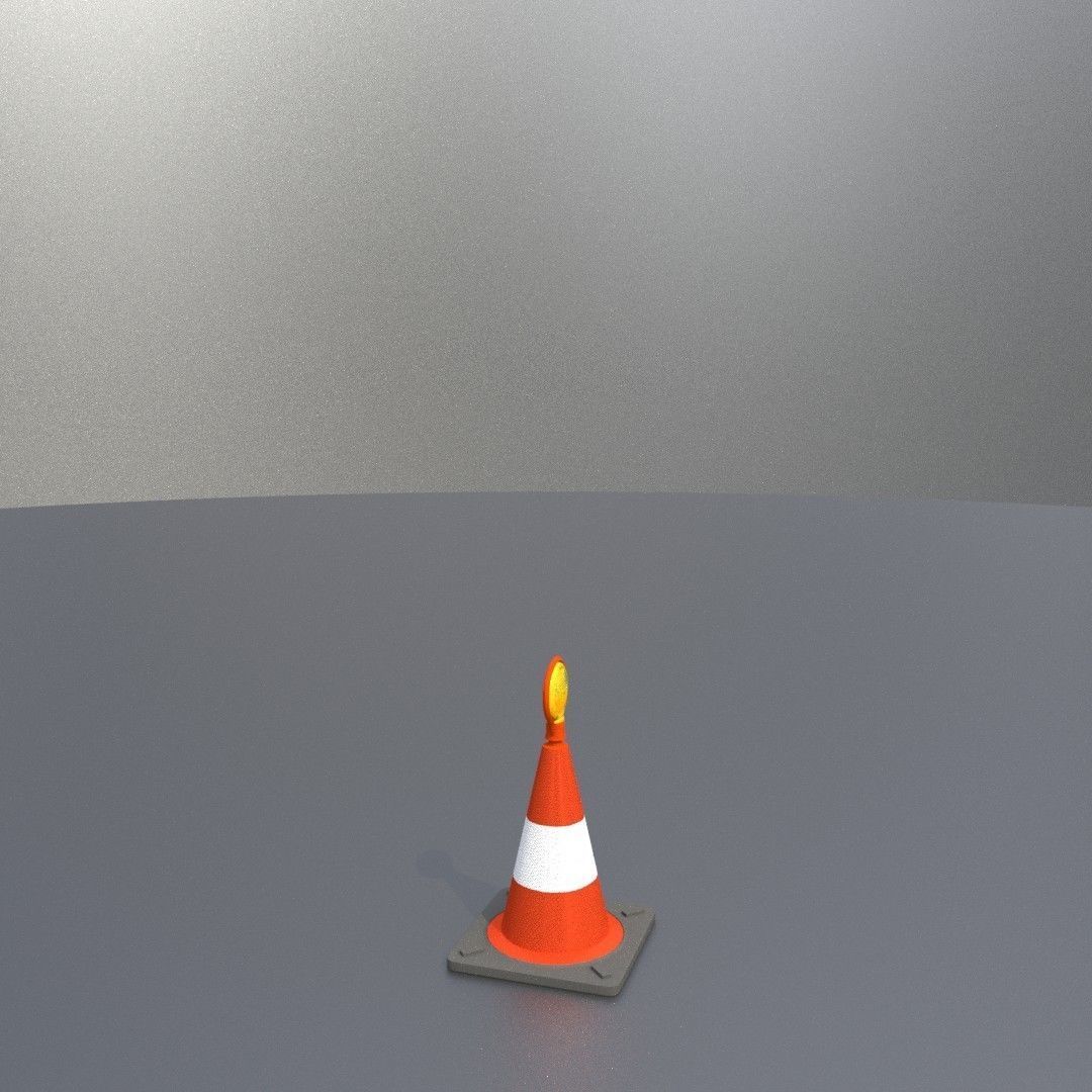 Traffic Cones All Sizes 3D Model Collection_98