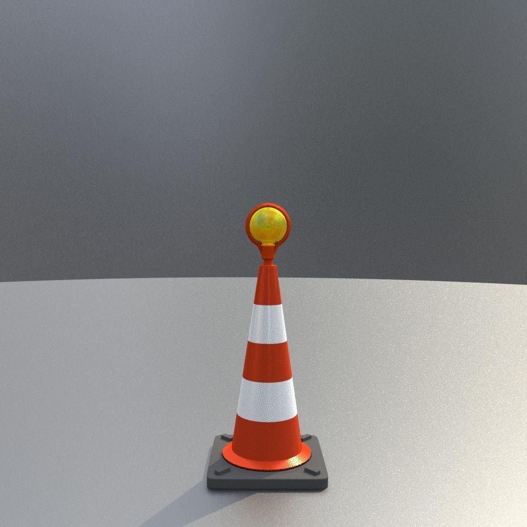 Traffic Cones All Sizes 3D Model Collection_118