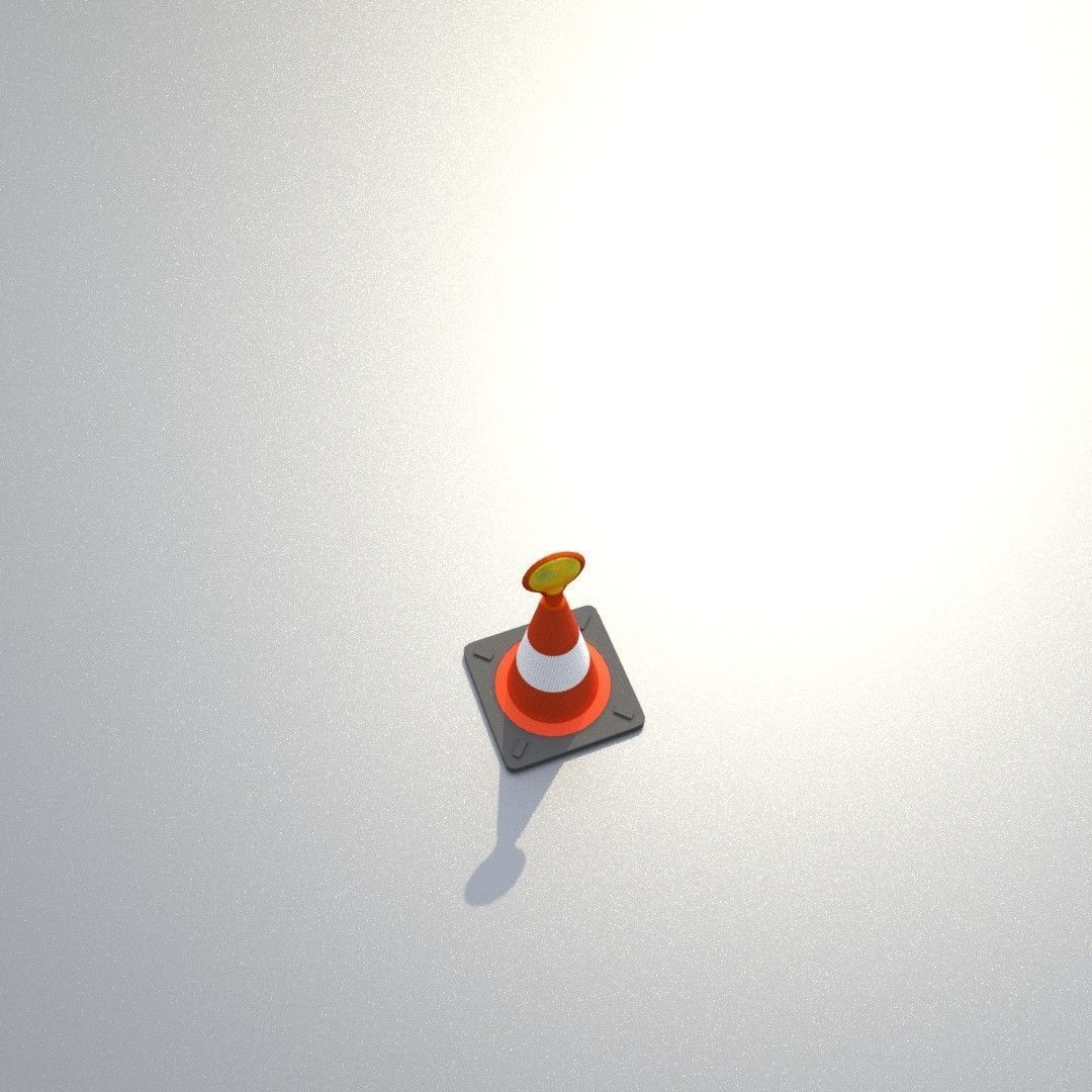 Traffic Cones All Sizes 3D Model Collection_111
