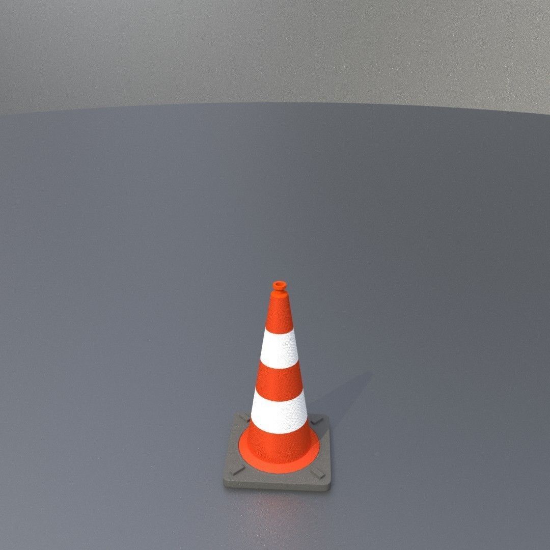 Traffic Cones All Sizes 3D Model Collection_24