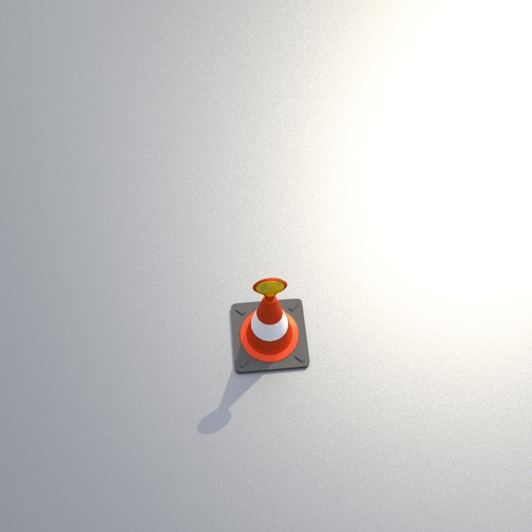 Traffic Cones All Sizes 3D Model Collection_113