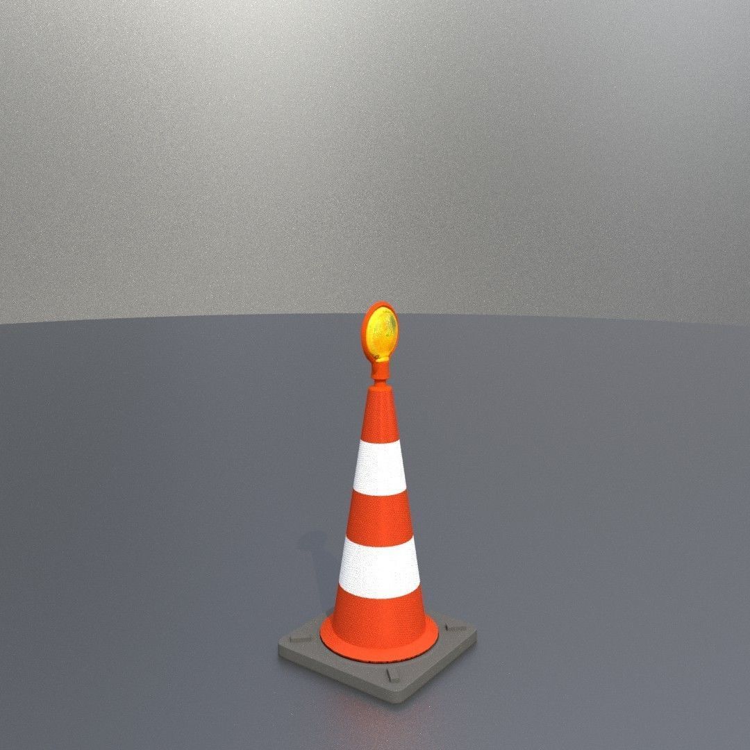 Traffic Cones All Sizes 3D Model Collection_129