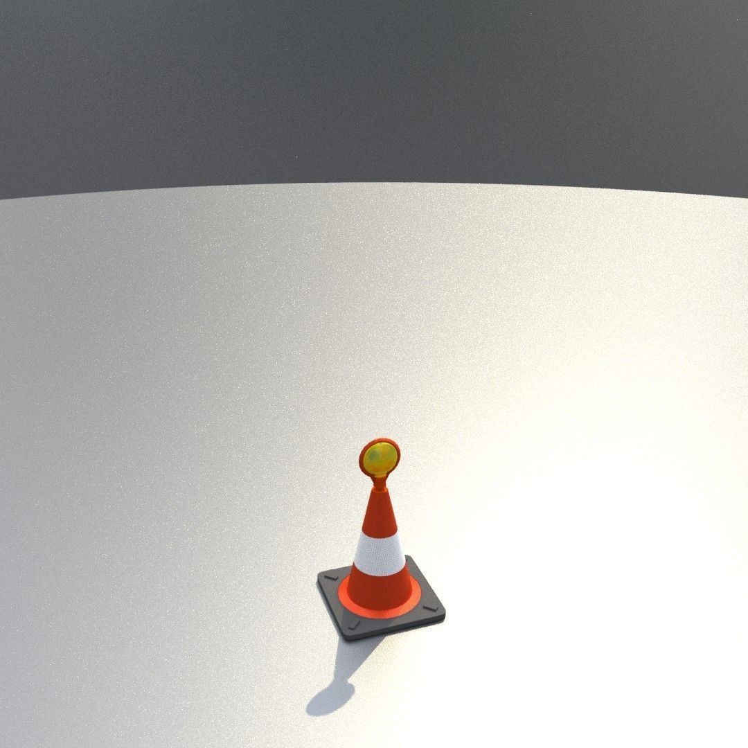 Traffic Cones All Sizes 3D Model Collection_88