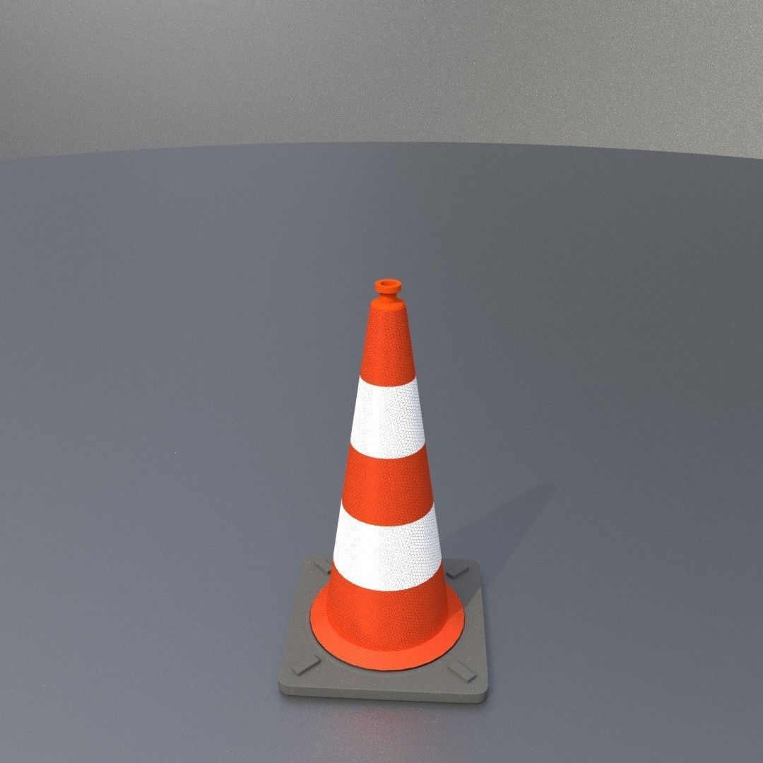 Traffic Cones All Sizes 3D Model Collection_107