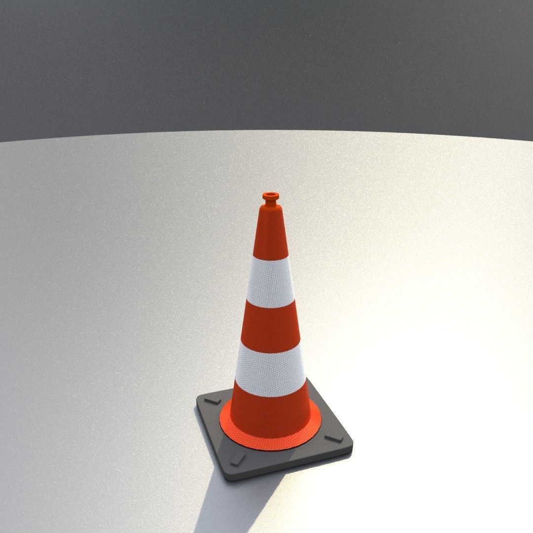 Traffic Cones All Sizes 3D Model Collection_80
