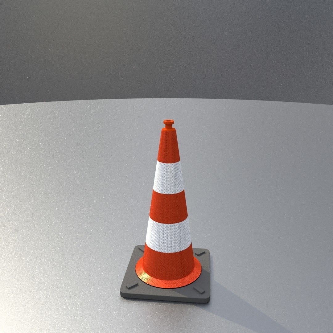 Traffic Cones All Sizes 3D Model Collection_73