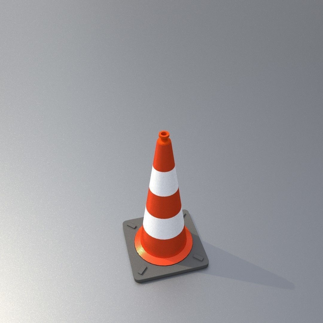 Traffic Cones All Sizes 3D Model Collection_116