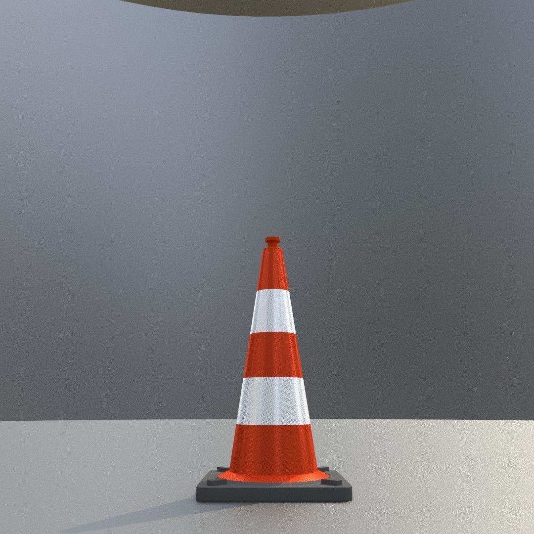Traffic Cones All Sizes 3D Model Collection_17