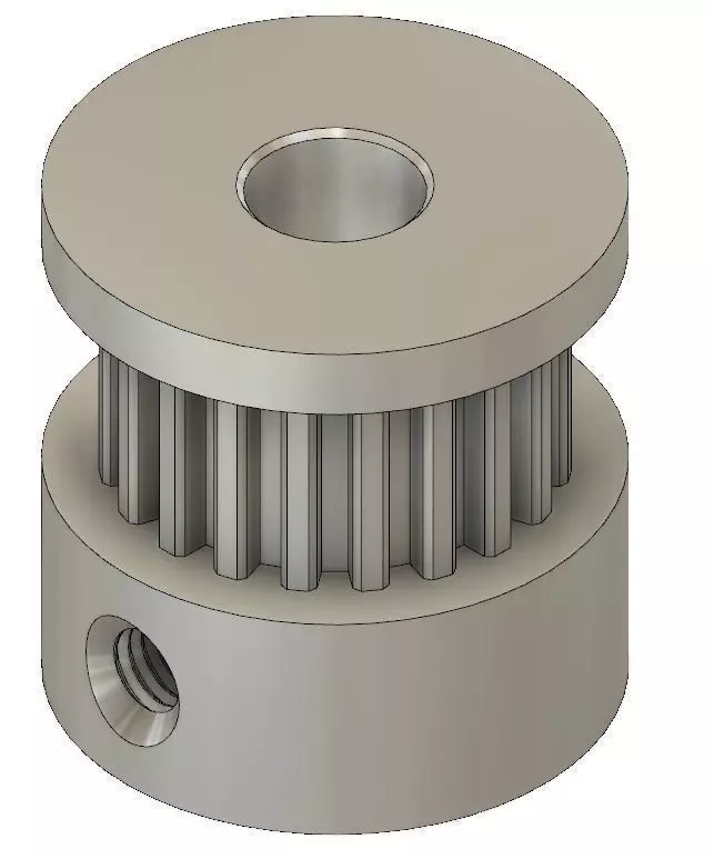 Toothed pulley 55mm 20 tooth 3D print model