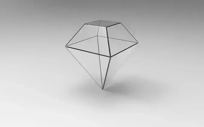 diamond glass pyramid