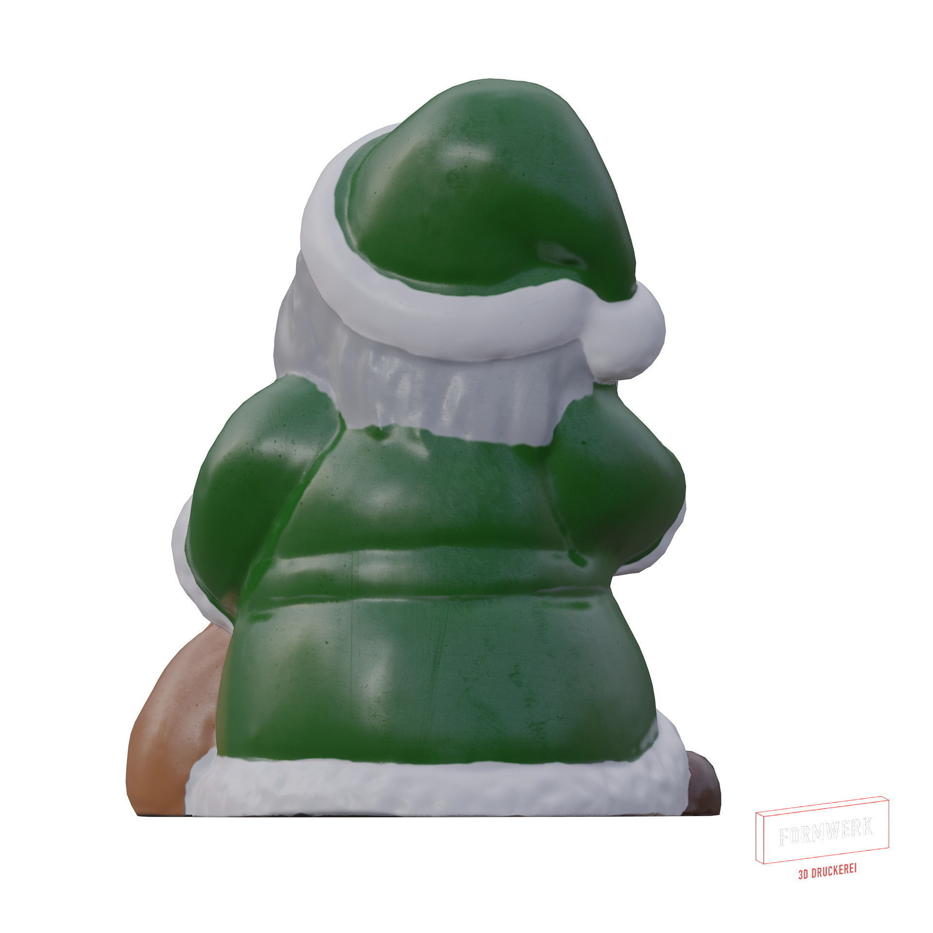 Multicolor Pack of cute Santa claus   LowPoly 3D model_17