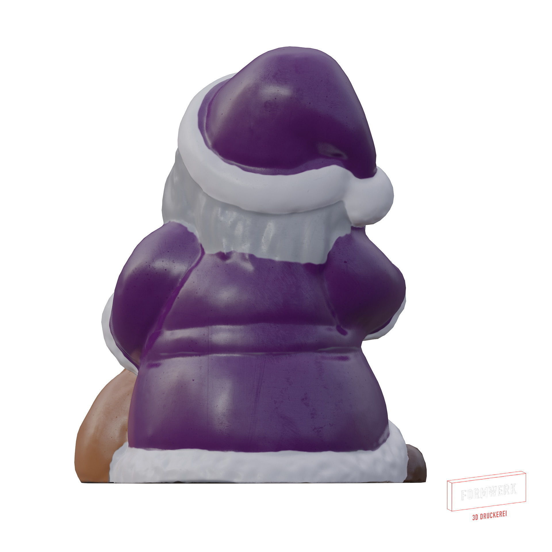 Multicolor Pack of cute Santa claus   LowPoly 3D model_11