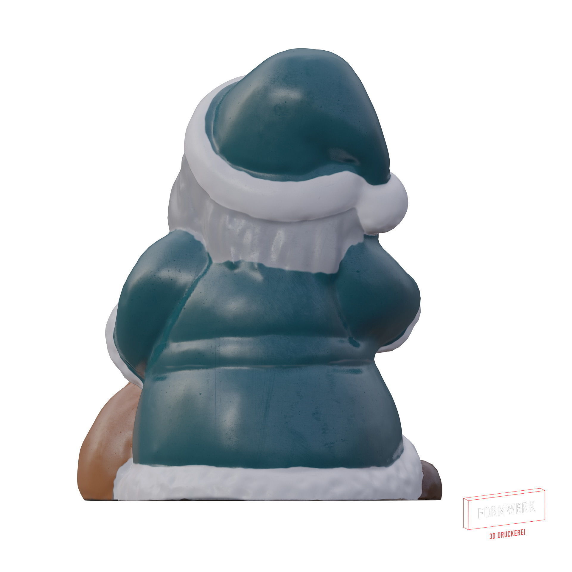 Multicolor Pack of cute Santa claus   LowPoly 3D model_20