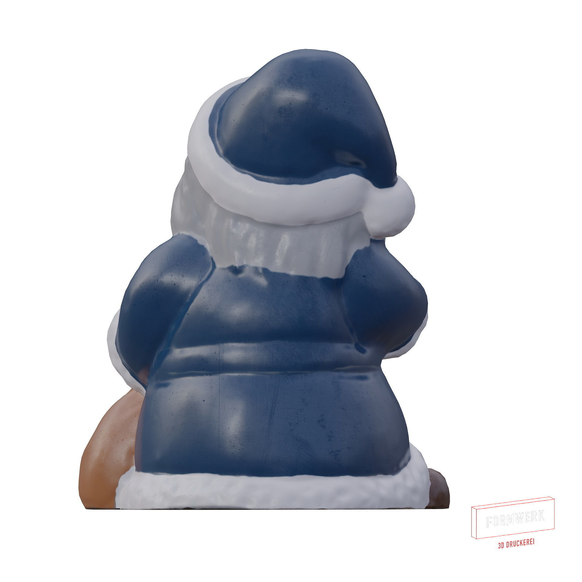 Multicolor Pack of cute Santa claus   LowPoly 3D model_14