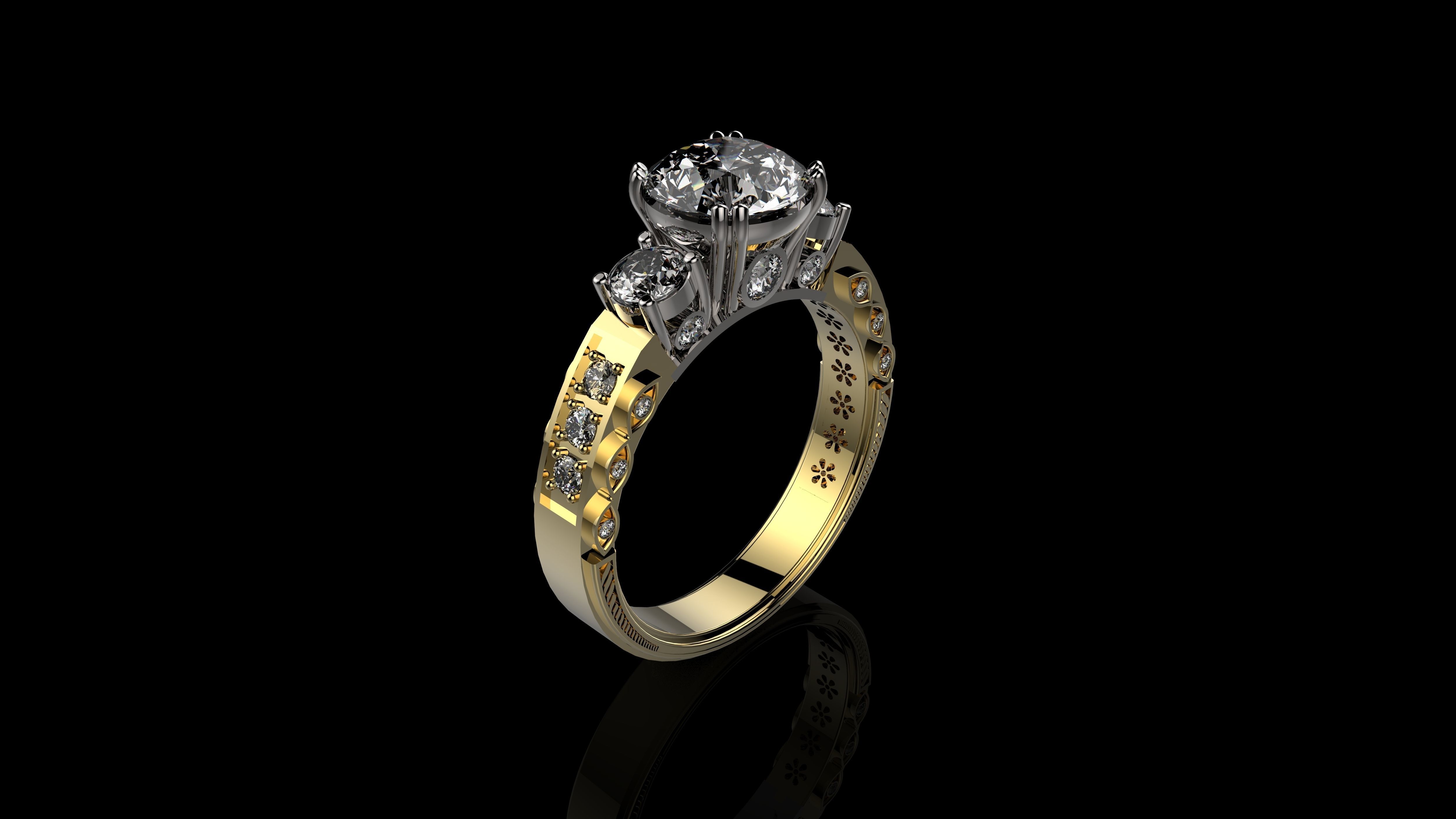 RINGS J N7 3D print model_4