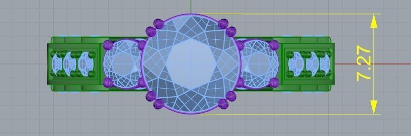 RINGS J N7 3D print model_8