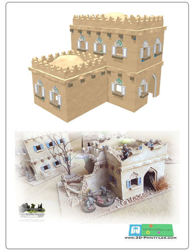 modular arabic building set 2 -stl file- 3D print model 3D print model