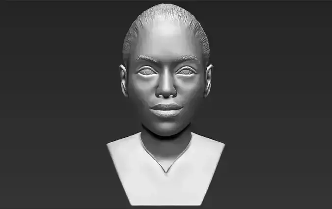 Beyonce Knowles bust 3D printing ready stl obj formats 3D print model