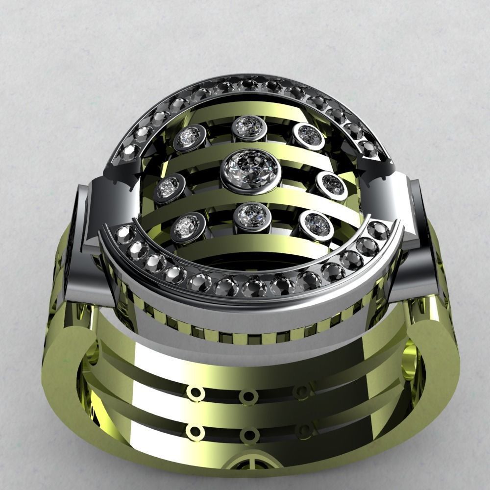 MEN RINGS N2 3D print model_8