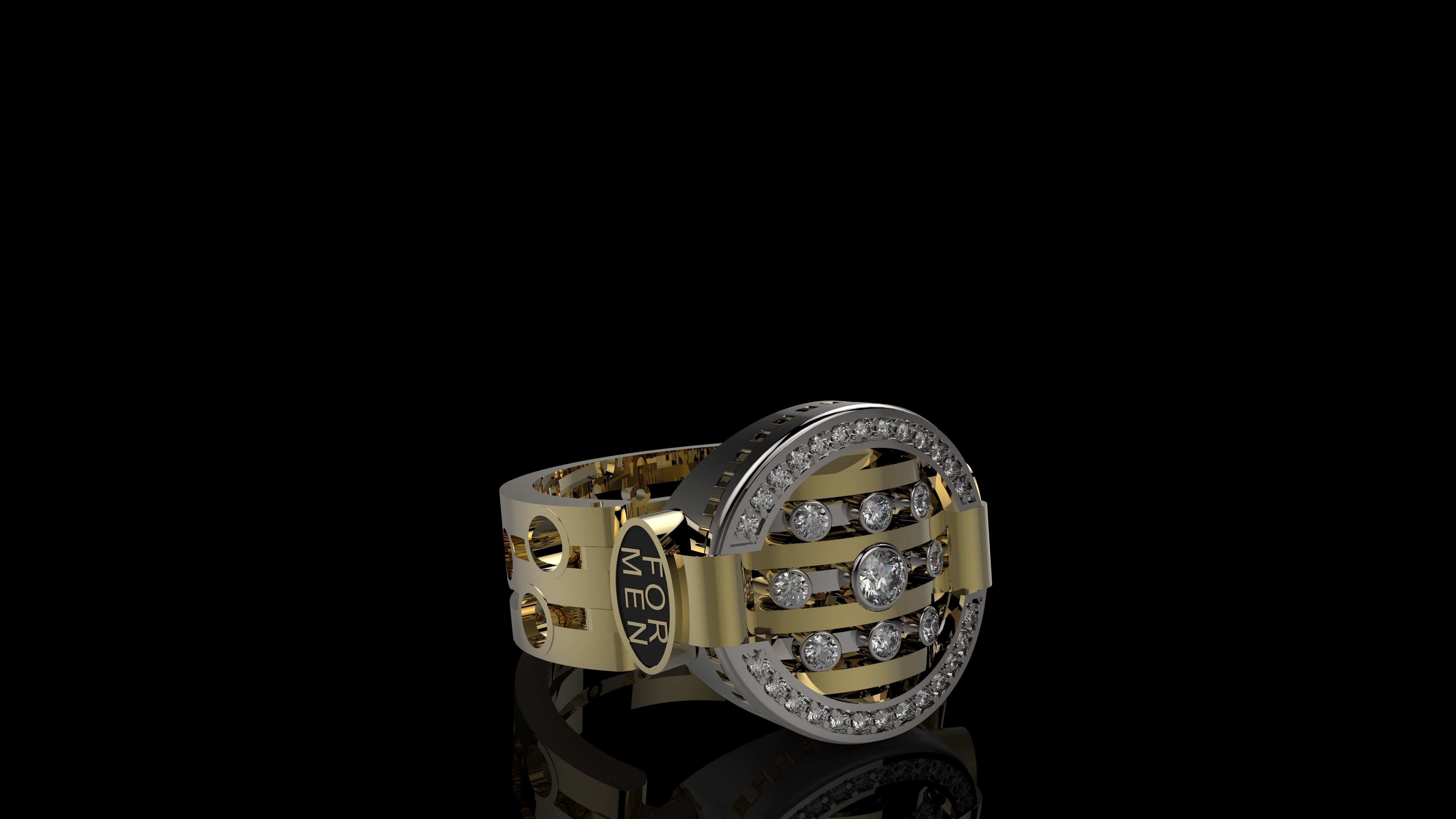 MEN RINGS N2 3D print model_2