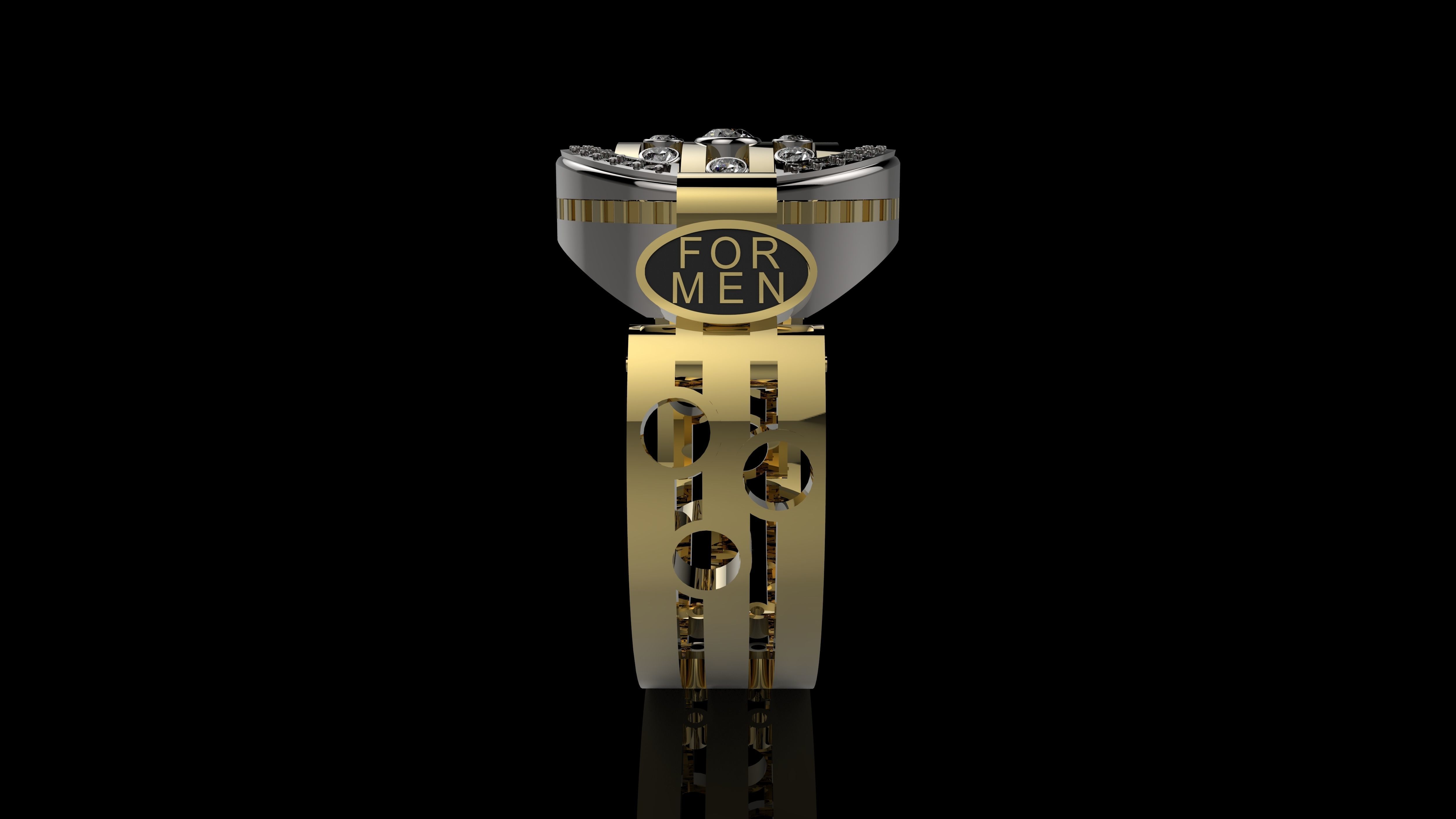 MEN RINGS N2 3D print model_4