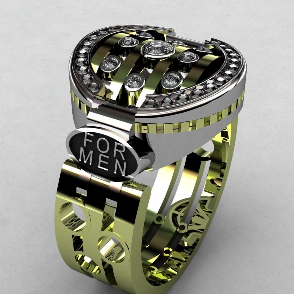 MEN RINGS N2 3D print model_10