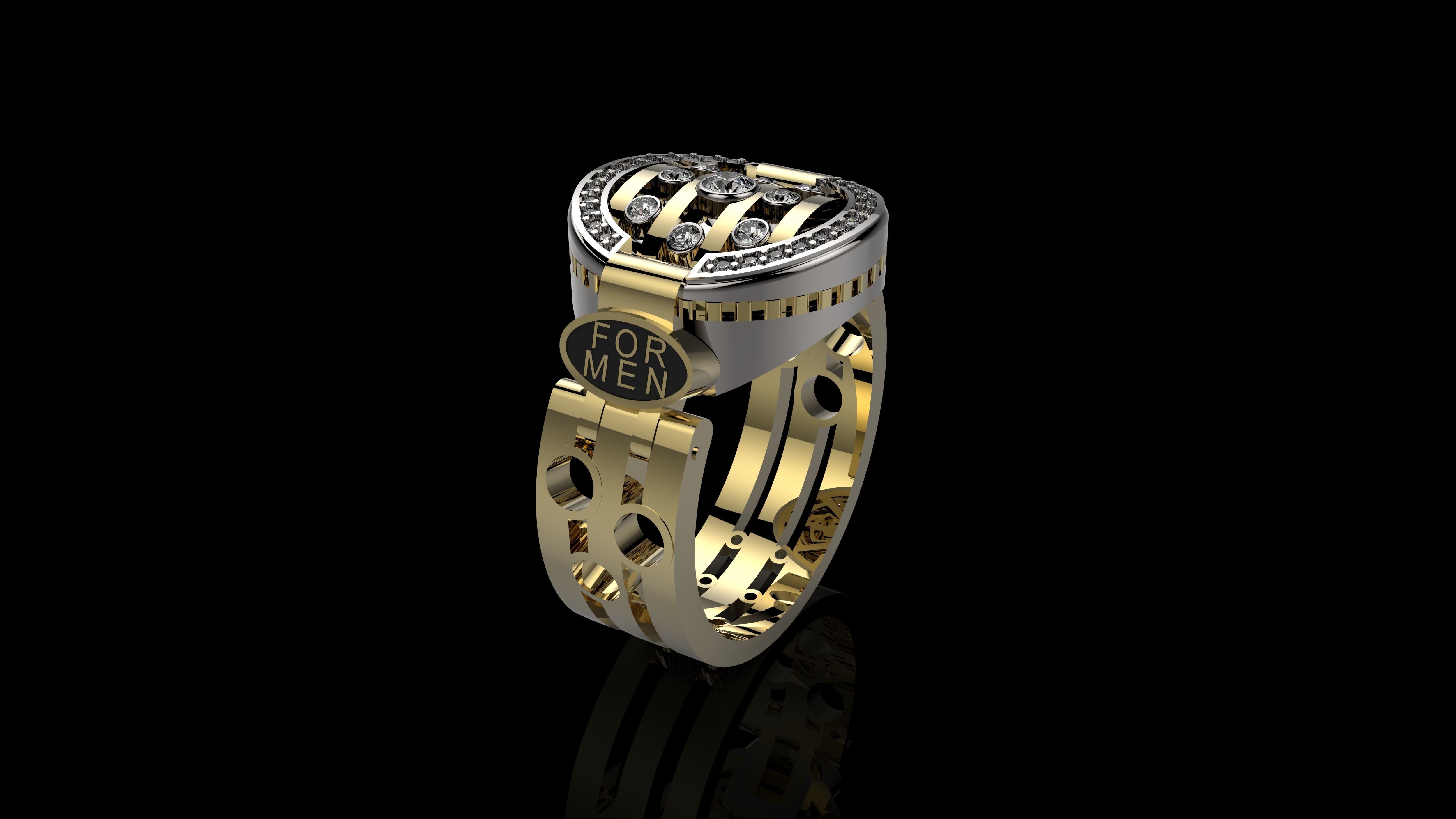 MEN RINGS N2 3D print model_1