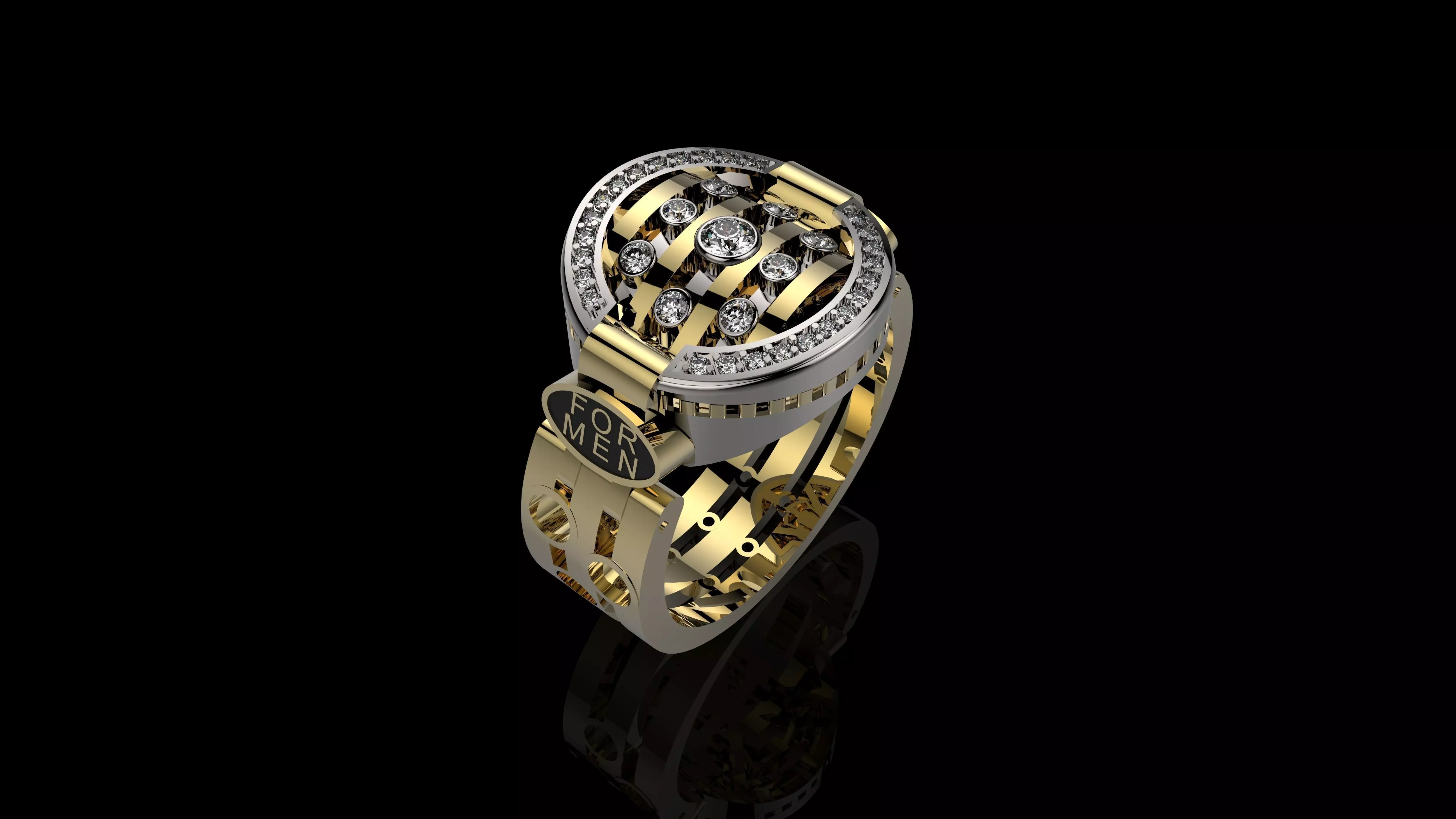 MEN RINGS N2 3D print model_0