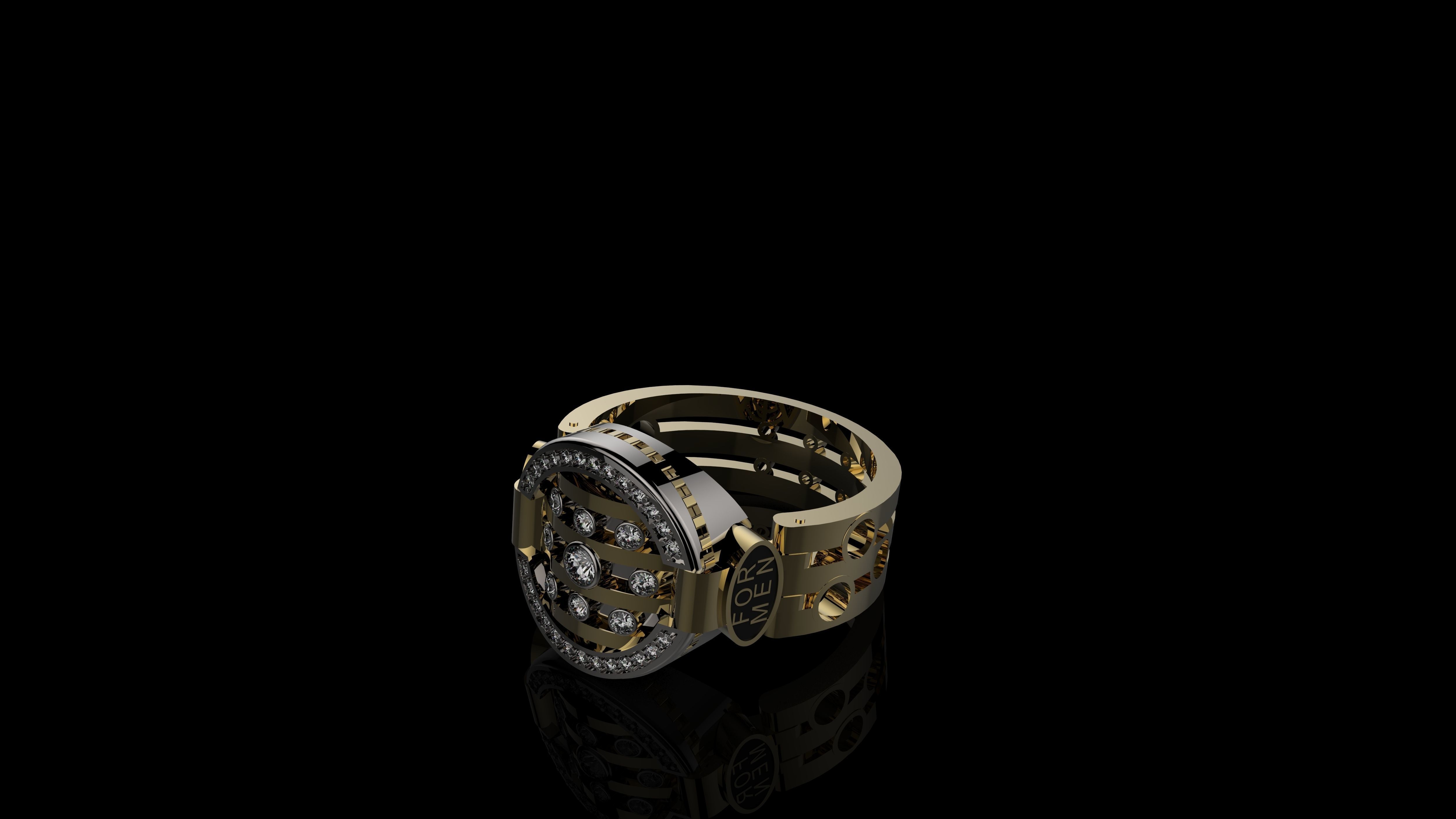 MEN RINGS N2 3D print model_3