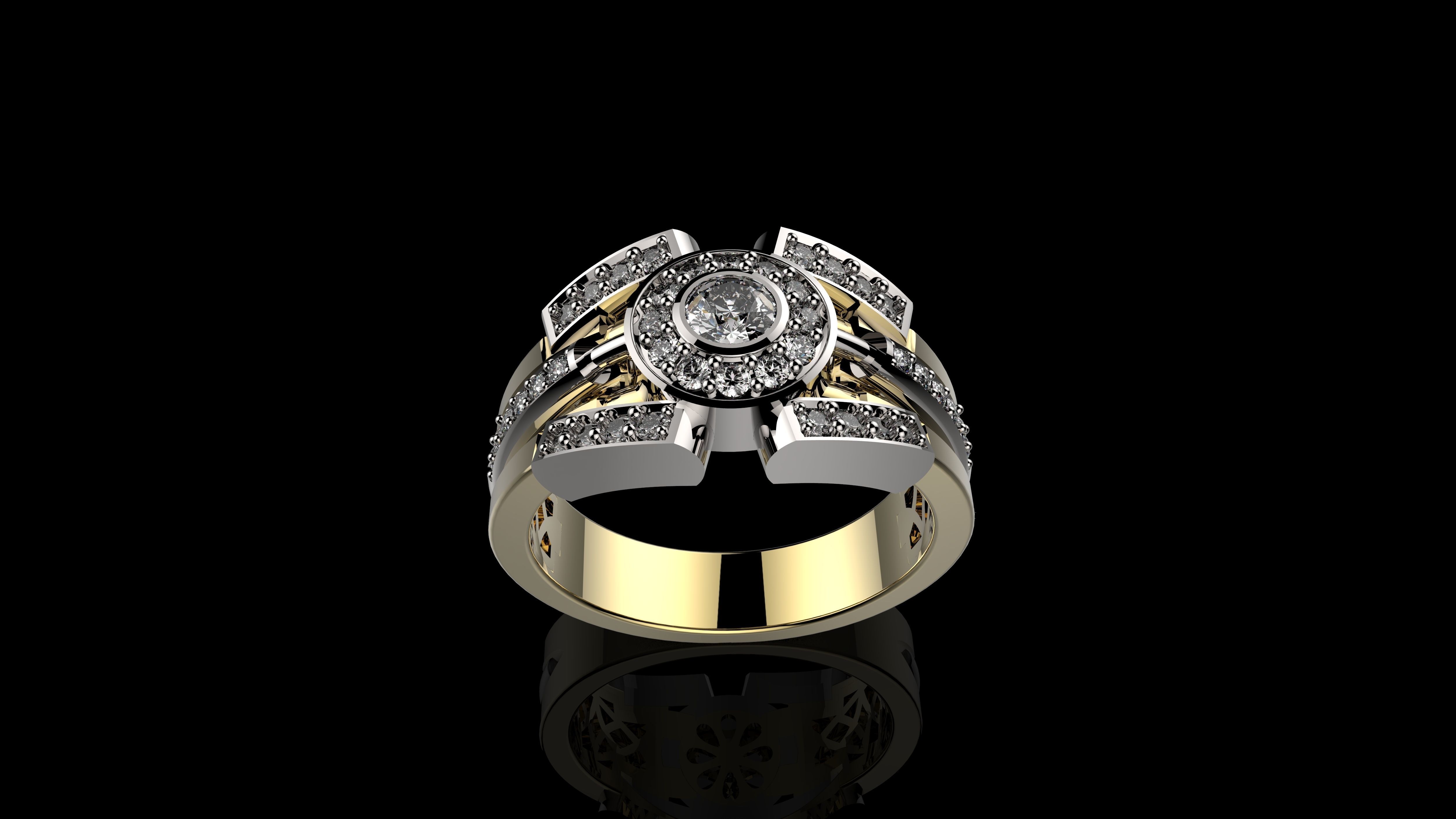 MEN RINGS N1 3D print model_1
