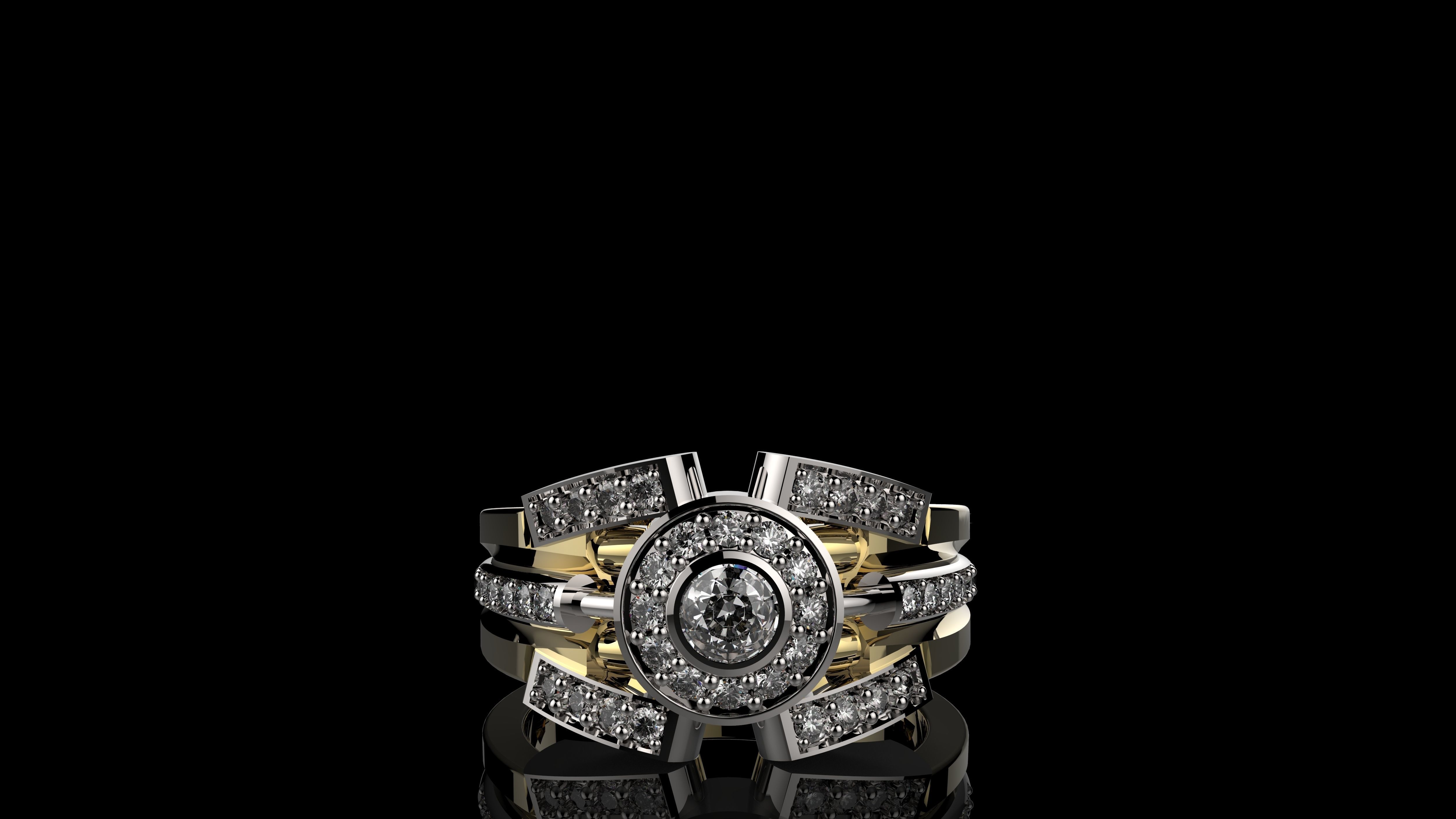 MEN RINGS N1 3D print model_3