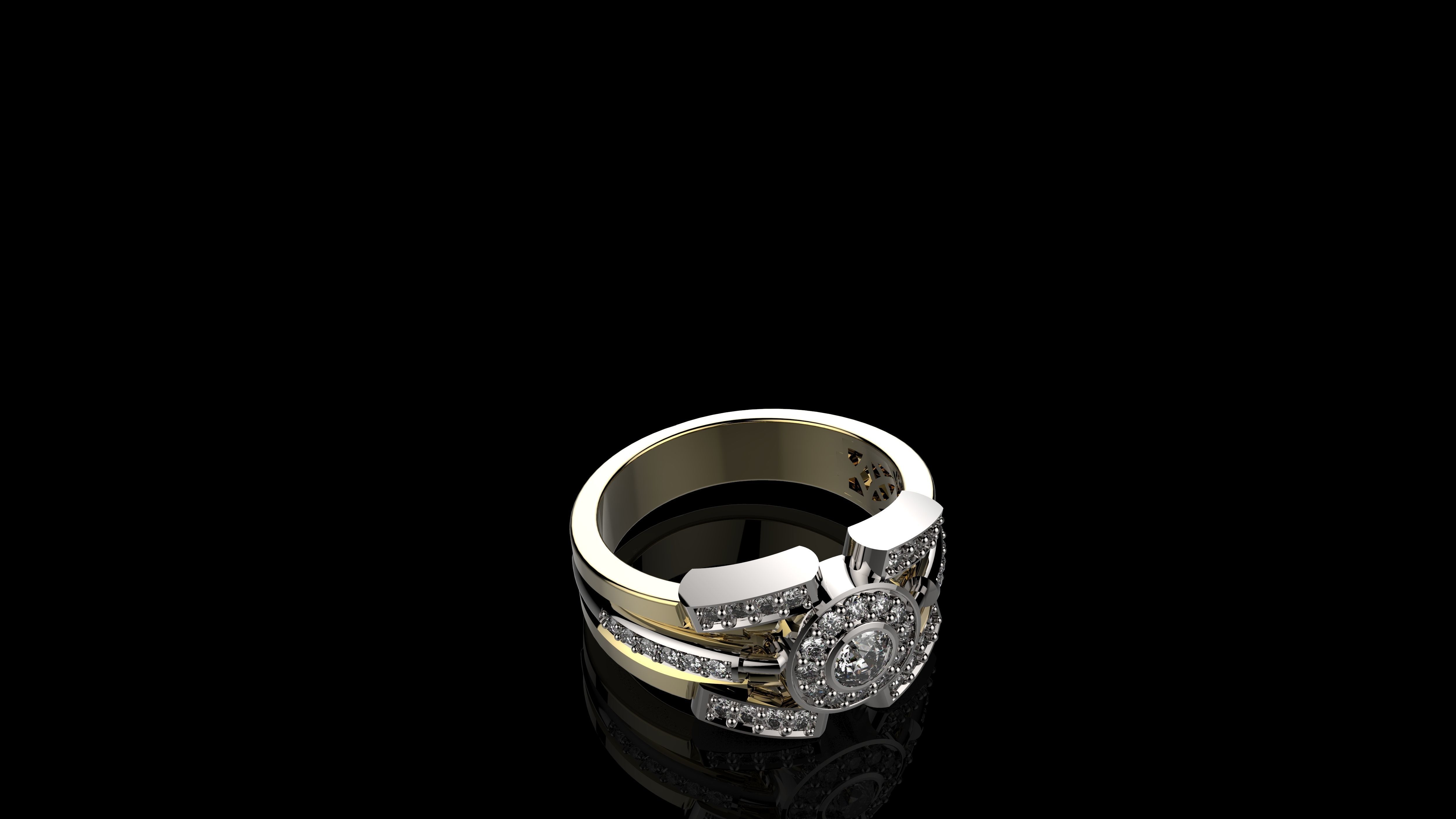 MEN RINGS N1 3D print model_2