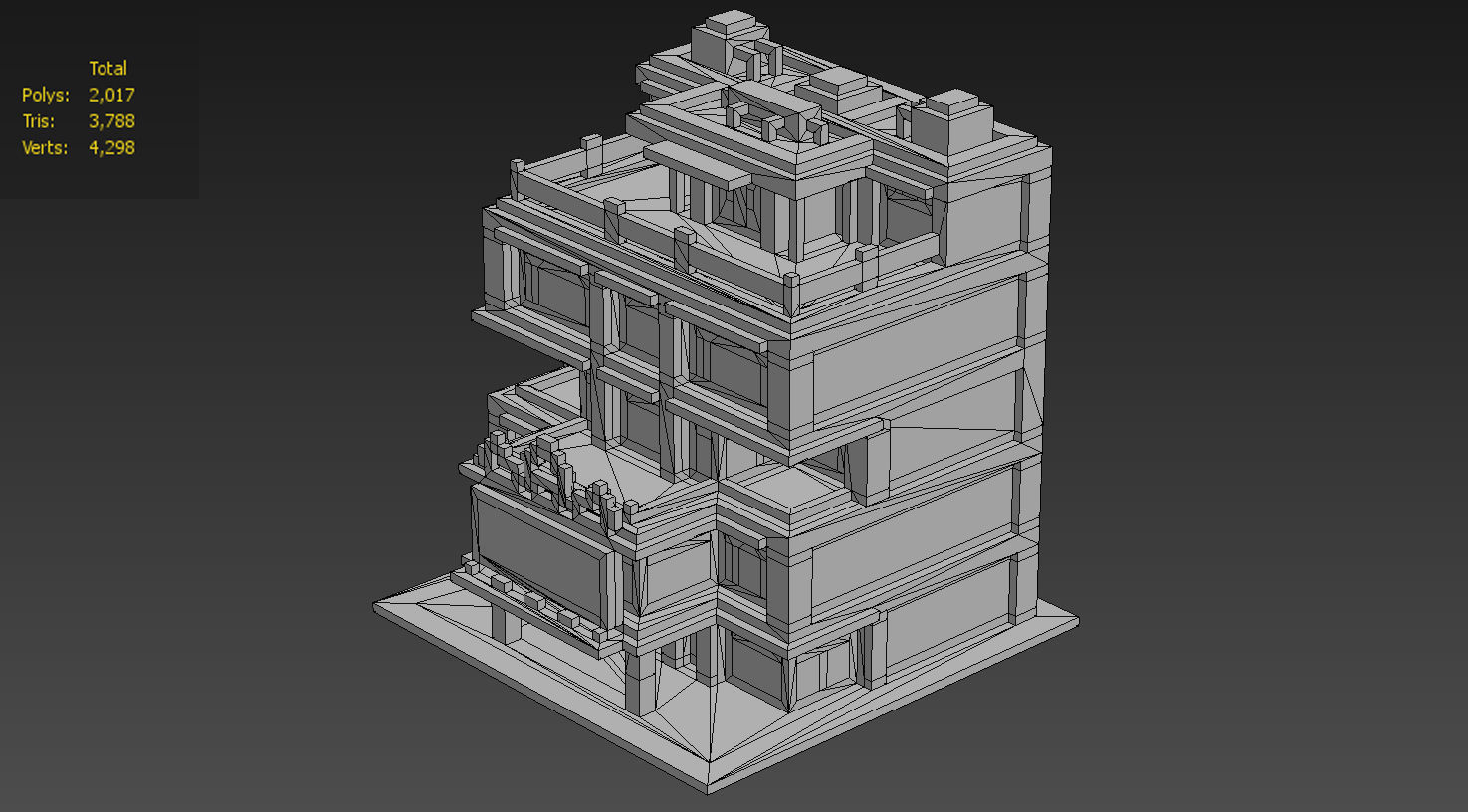 House Voxel - 12 Low-poly 3D model_4