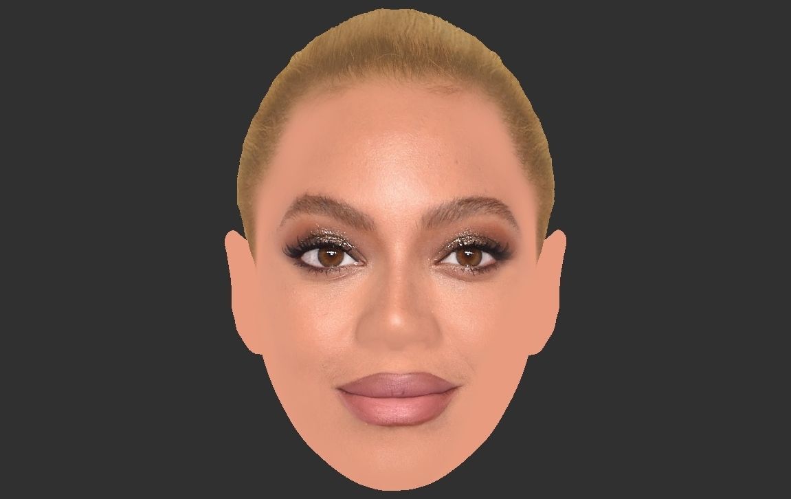 Beyonce Knowles 3D model_25