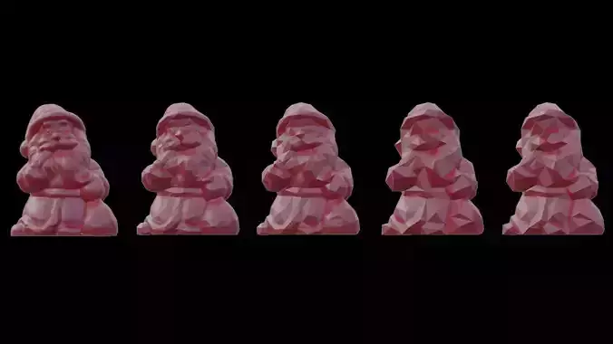 3D Print your own cute Santa 3D print model