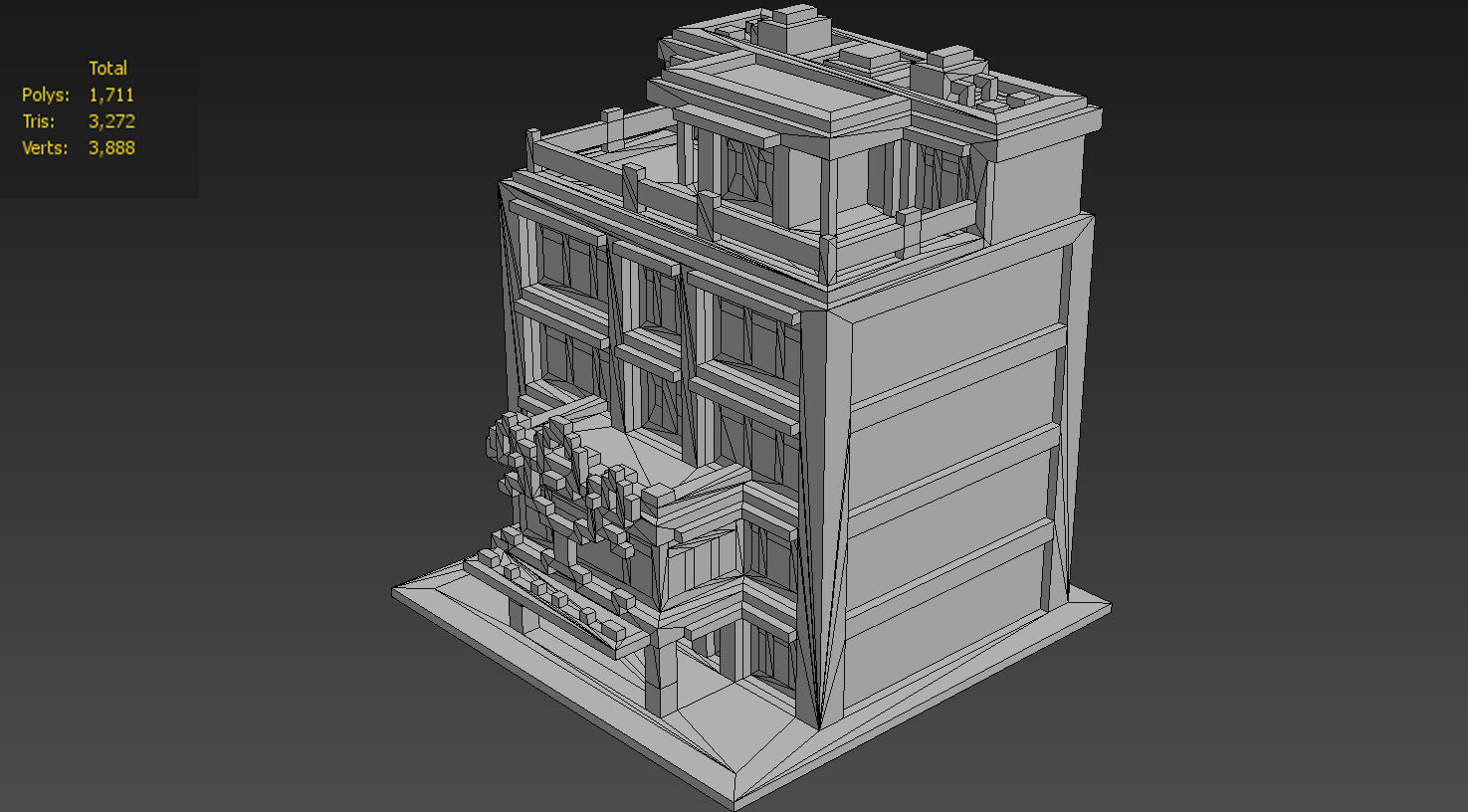 House Voxel - 17 Low-poly 3D model_4