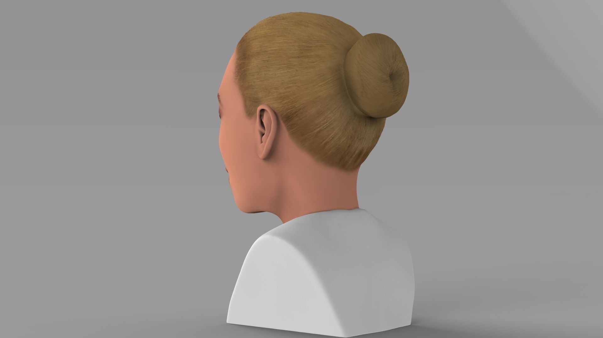 Beyonce Knowles bust ready for full color 3D printing 3D print model_5