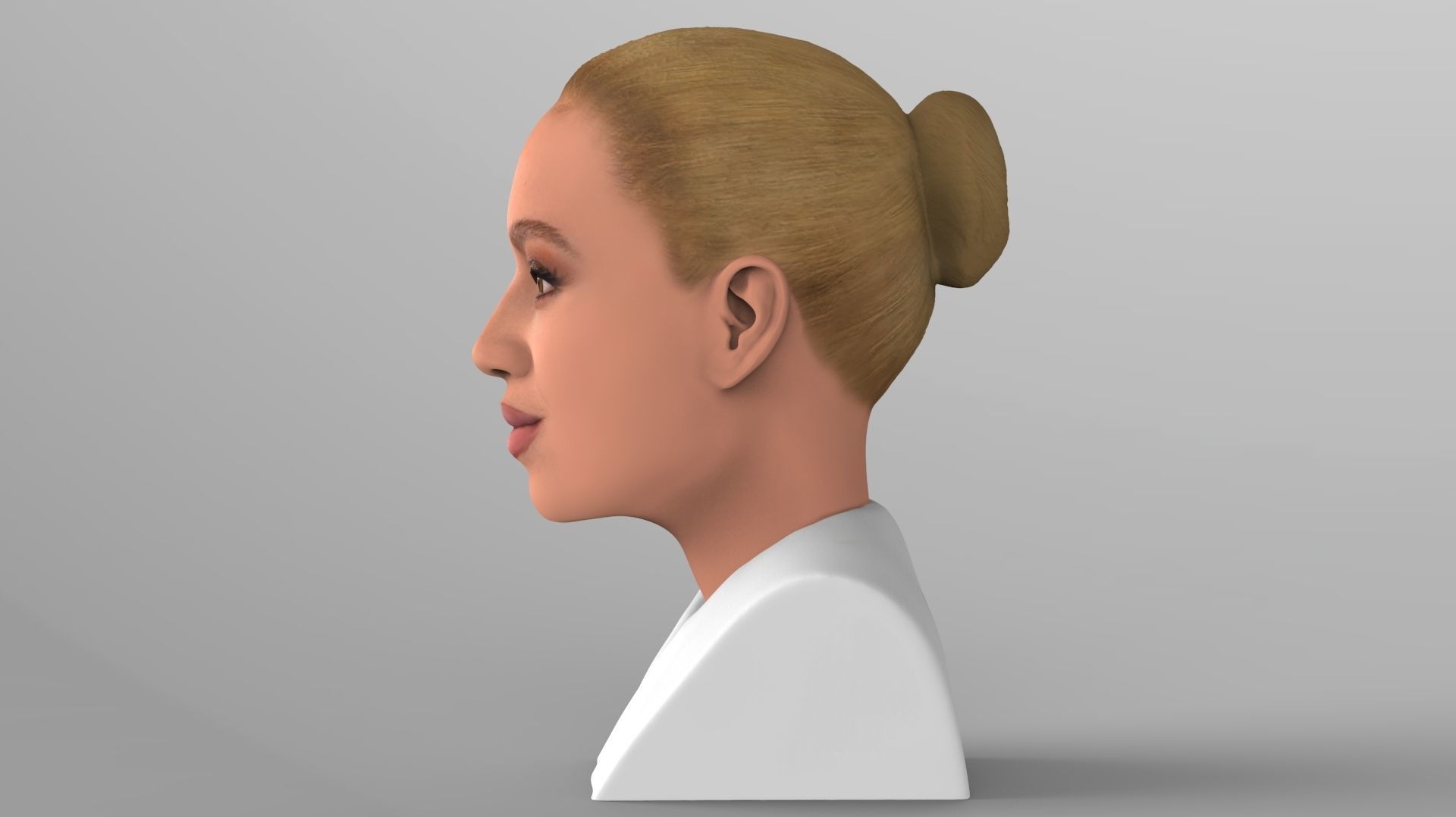 Beyonce Knowles bust ready for full color 3D printing 3D print model_4