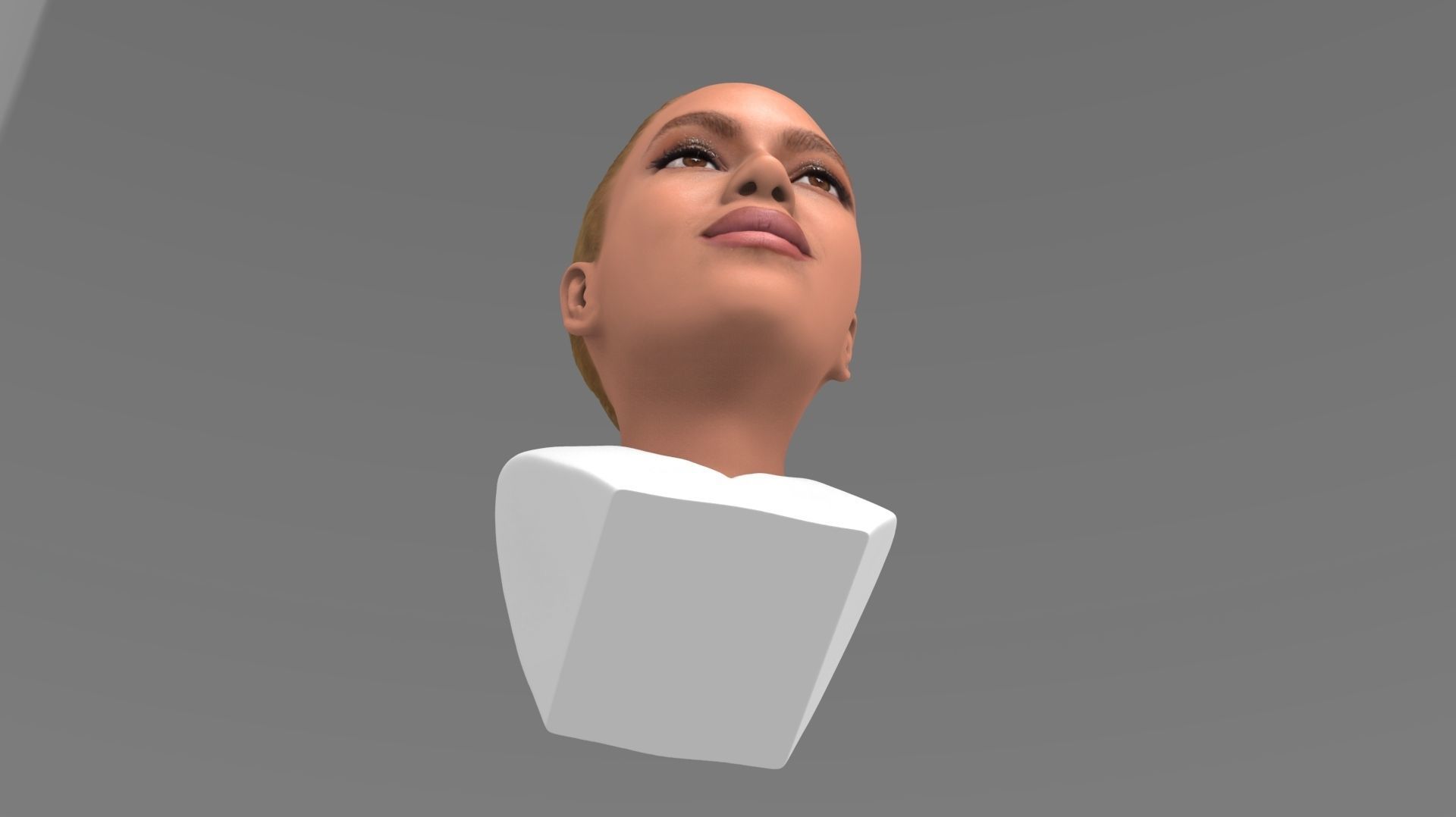 Beyonce Knowles bust ready for full color 3D printing 3D print model_15