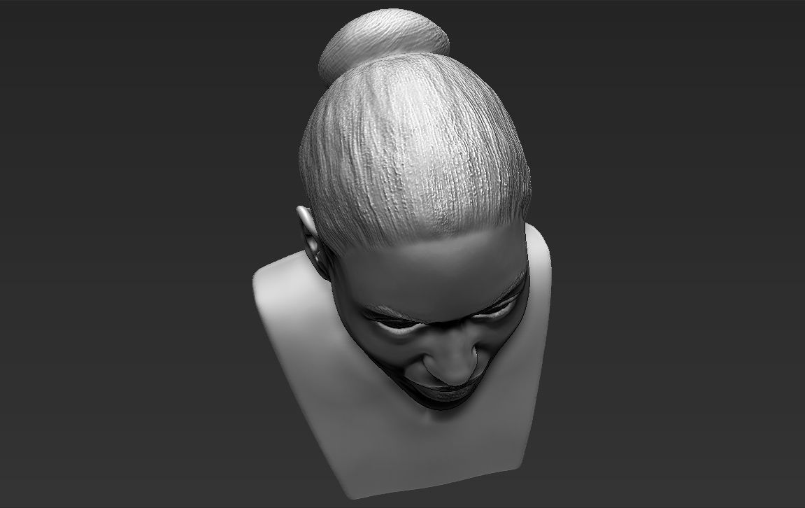 Beyonce Knowles bust ready for full color 3D printing 3D print model_49