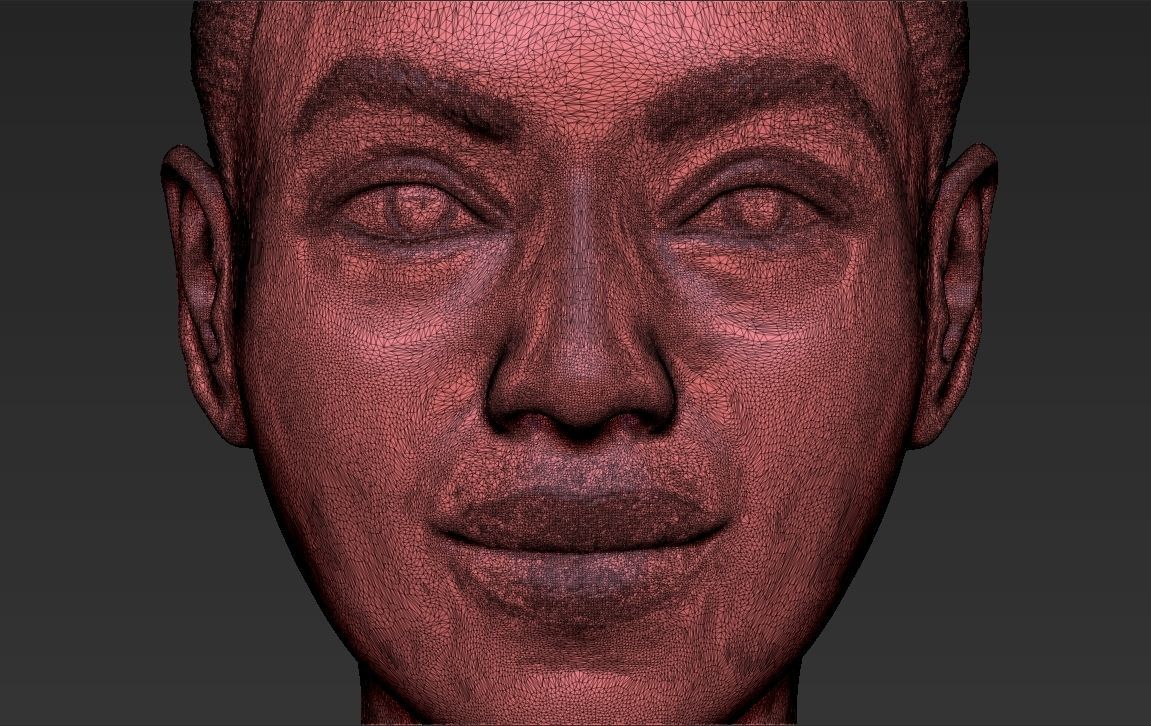 Beyonce Knowles bust ready for full color 3D printing 3D print model_53